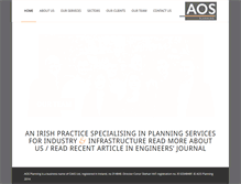 Tablet Screenshot of aosplanning.ie